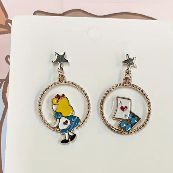 Alice in Wonderland Earrings - Picture 3 of 5